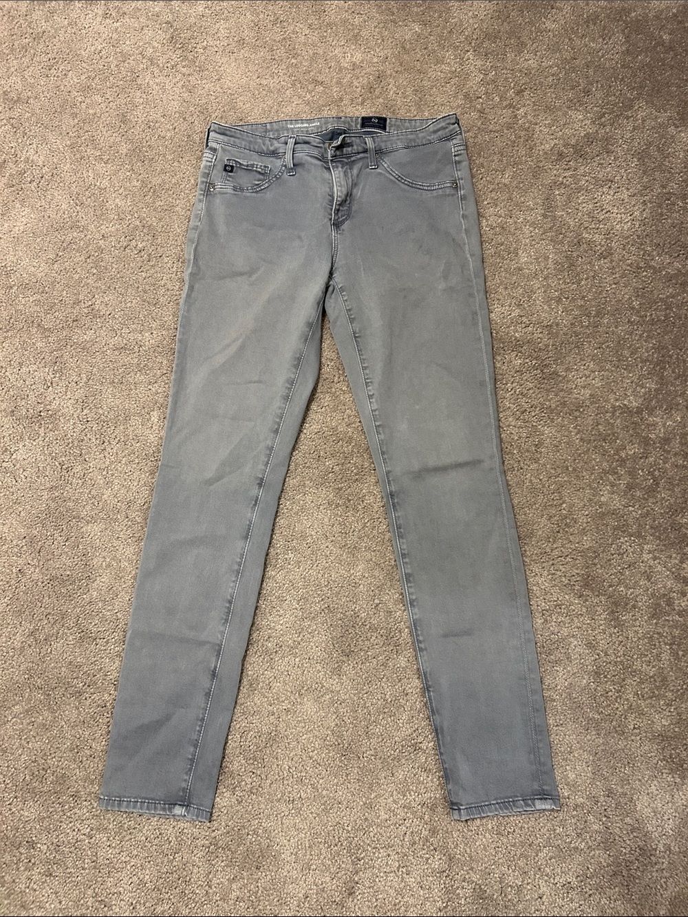 πAg Adriano Goldschmied Grey Skinny Ankle Jeans